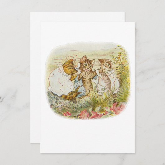 Tom Kitten  Illustratie Bedankkaart (Voorkant / Achterkant)