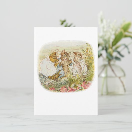 Tom Kitten  Illustratie Bedankkaart (Staand voorkant)