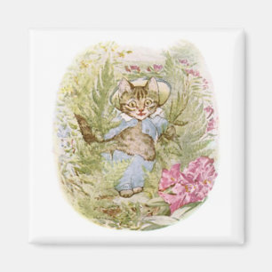 Tom Kitten (Illustratie van een knappe kat) Beatri Magneet