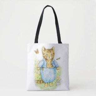 Tom Kitten in zijn blauwe pak van Beatrix Potter Tote Bag