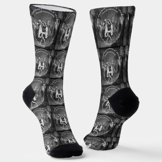 Tom Lost His Reason All Together Burns Night Grey Sokken (Gebogen)