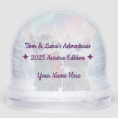 Tom & Luna 2025 Aurora Snow Globe Sneeuwbol (Achterkant)