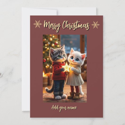 Tom & Luna Christmas Star Card Feestdagenkaart (Voorkant)