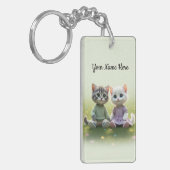 Tom & Luna gepersonaliseerde sleutelhanger, aangep Sleutelhanger (Voorkant Links)