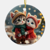 🎄Tom & Luna’s Adventures – 2025 Christmas Edition Keramisch Ornament (Voorkant)