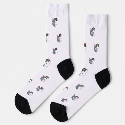 Tom & Luna’s Adventures™ Christmas Logo Crew Socks Sokken (Links)