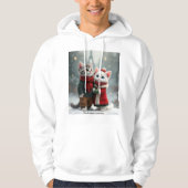 Tom & Luna’s Adventures – Snowy Walk Winter Hoodie (Voorkant)