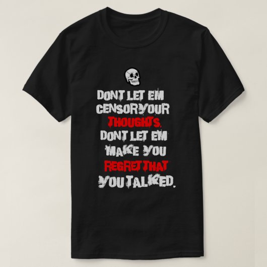 Tom Macdonald - politiek onjuiste tekst art C T-shirt (Design voorkant)