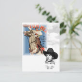 Tom Mix 1880 - 1940 Briefkaart (Staand voorkant)