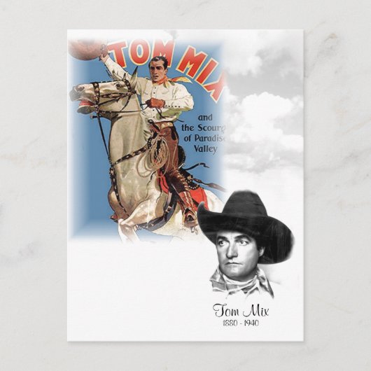 Tom Mix 1880 - 1940 Briefkaart (Voorkant)