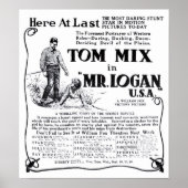 Tom Mix 1918  film en poster (Voorkant)