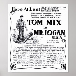 Tom Mix 1918  film en poster