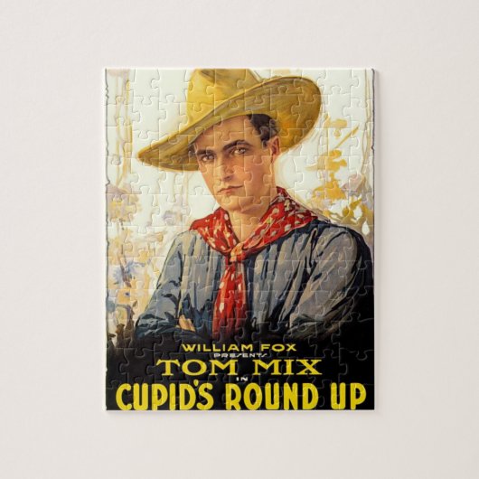 Tom Mix 1918 Movie Poster Puzzle Legpuzzel (Verticaal)