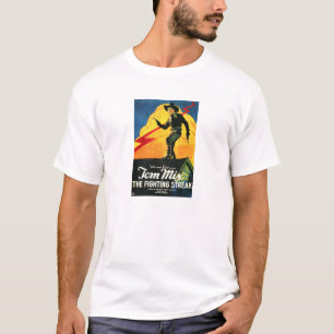 Tom Mix 1922 stomme film western poster T-shirt