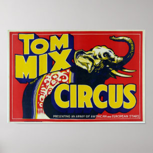 Tom Mix Circus -  Circus Poster