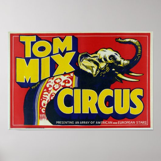 Tom Mix Circus -  Circus Poster (Voorkant)