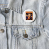 Tom Mix Cowboy Cigar Label Ronde Button 5,7 Cm (In situ)