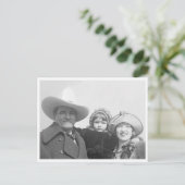 Tom Mix en familie Briefkaart (Staand voorkant)