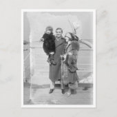 Tom Mix en Family Traveling Briefkaart (Voorkant)