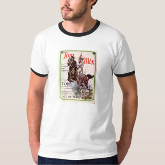 Tom Mix en Tony 1927 films promoten T-shirt