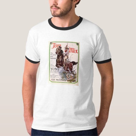 Tom Mix en Tony 1927 films promoten T-shirt (Voorkant)