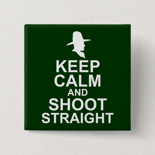 Tom Mix houdt kalm en schiet recht Vierkante Button 5,1 Cm (Voorkant)