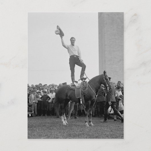 Tom Mix maakt een groep jongens Briefkaart (Voorkant)