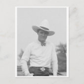Tom Mix met auto, 21-05-1925 Briefkaart (Voorkant)