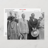 Tom Mix met President Coolidge Briefkaart (Voorkant / Achterkant)