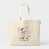 Tom Mouse Killer Tattoo 1 Grote Tote Bag (Voorkant)