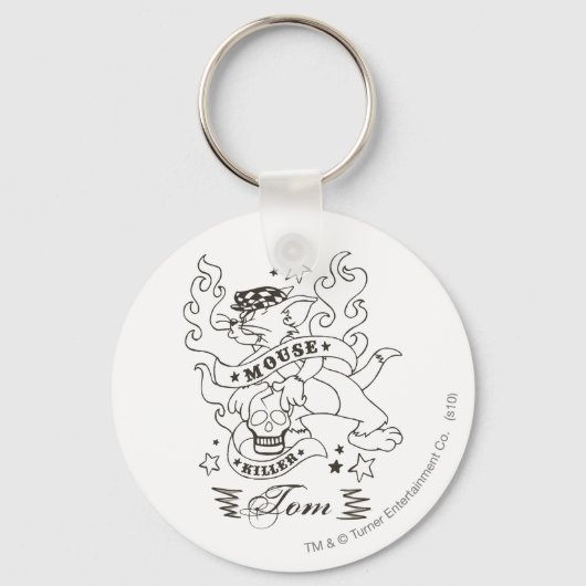 Tom Mouse Killer Tattoo 1 Sleutelhanger (Voorkant)