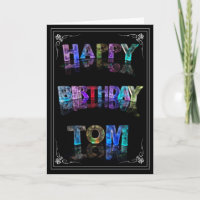 Tom - Naam in het wenskaart van Lichten (Foto)