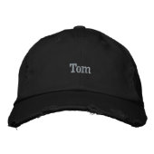 "Tom" Naam Voor Mannen Geborduurd, Geborduurde Pet (Voorkant)