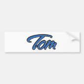 Tom Name blue Aufkleber Sticker Autoaufkleber (Voorkant)