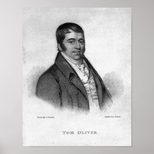 Tom Oliver, gegraveerd door Percy Roberts Poster (Voorkant)