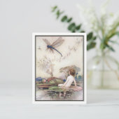 Tom ontmoet de Dragonfly door Warwick Goble Briefkaart (Staand voorkant)