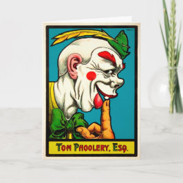  Tom Phoolery Clown Birthday Card Feestdagen Kaart