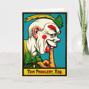 Tom Phoolery Clown Birthday Card Feestdagen Kaart