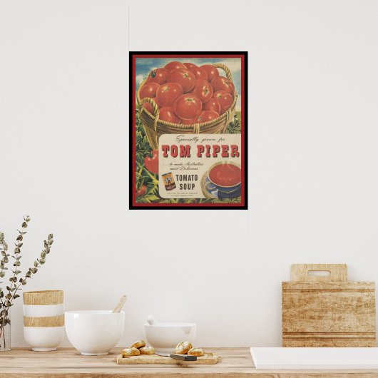  Tom Piper Tomato Soup Poster (Keuken)