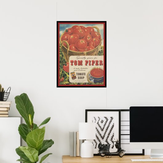 Tom Piper Tomato Soup Poster (Thuiskantoor)