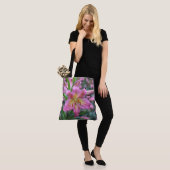 Tom Pouce Oriental Lily Pink Bee Balm Tote Bag (Op model)