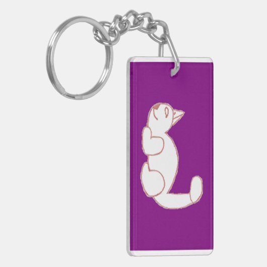 Tom Rectangle Keyring Sleutelhanger (Voorkant Links)