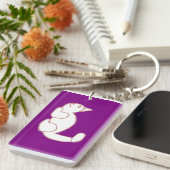 Tom Rectangle Keyring Sleutelhanger (Voorkant Rechts)