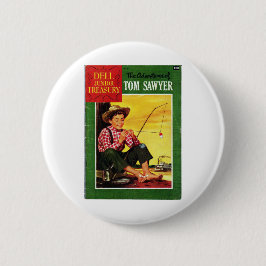 Tom Sawyer - Retro Comics - Fantasy - Retro Comic Ronde Button 5,7 Cm