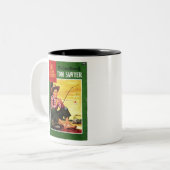 Tom Sawyer - Retro Comics - Fantasy - Retro Comic Tweekleurige Koffiemok (Voorkant links)