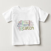 Tom Sawyer word cloud Baby T-Shirt (Voorkant)