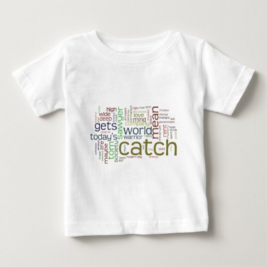 Tom Sawyer word cloud Baby T-Shirt (Voorkant)
