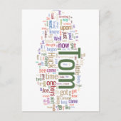 Tom Sawyer Word Cloud Briefkaart (Voorkant)