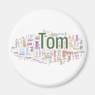 Tom Sawyer Word Cloud Magneet