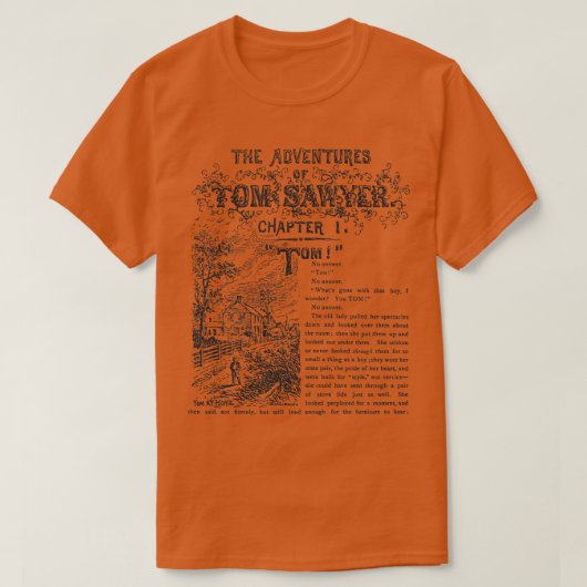Tom SawyerTwain Huckleberry Finn leraar Engels g T-shirt (Design voorkant)